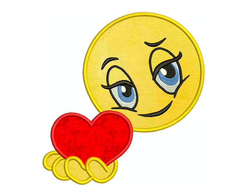 Emoji Machine Applique Embroidery Etsy