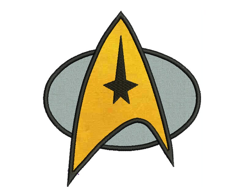 Star trek machine applique embroidery  etsy