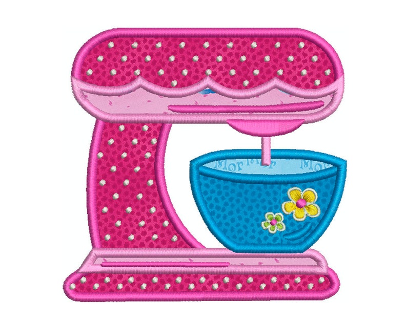 In the kitchen mixer machine applique embroidery  etsy In the kitchen mixer machine applique embroidery  etsy