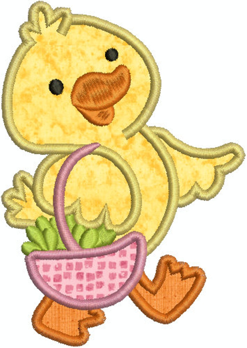 Duck Machine Applique Embroidery Animal Etsy