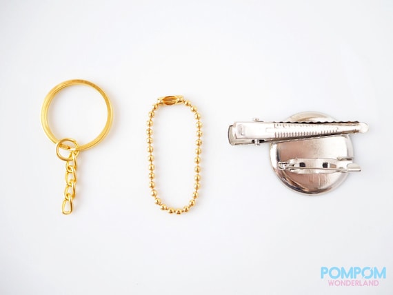 Pompom Red Panda - Pompom Accessory - Pompom Keychain - Pompom