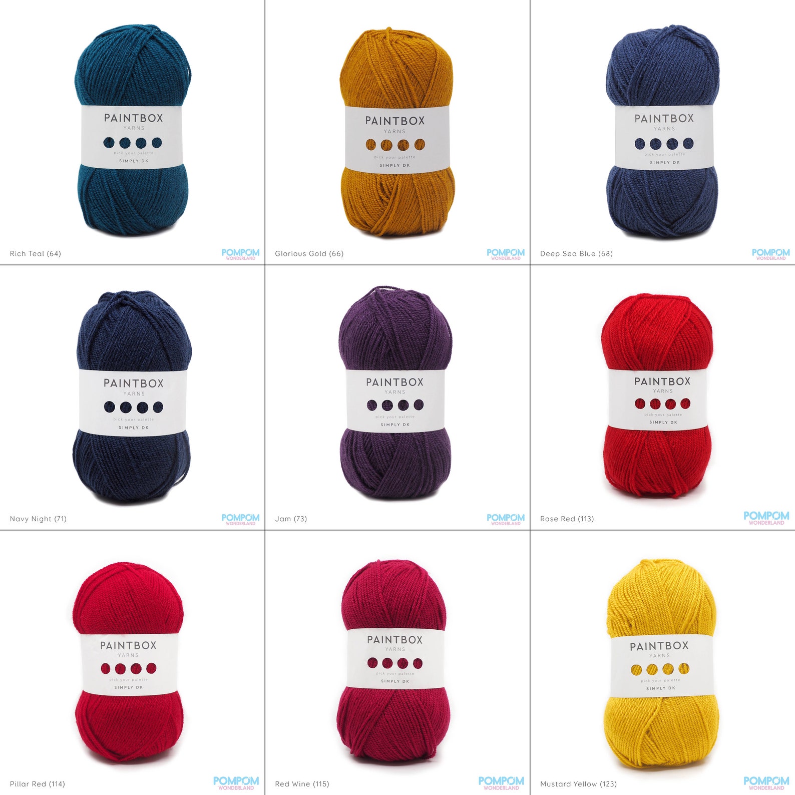 Paintbox Yarns Simply DK Dark Tone Acrylic Yarns Etsy