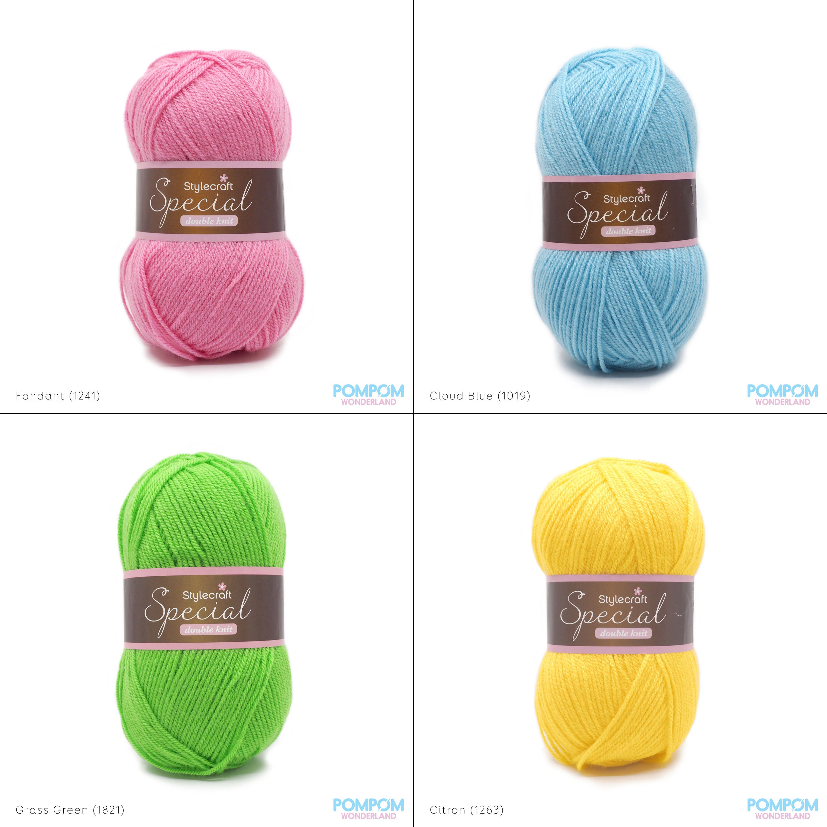 Knitting Yarn Acrylic Knitting Wool Yarn Craft Multi NICE Colours SALE J8F9