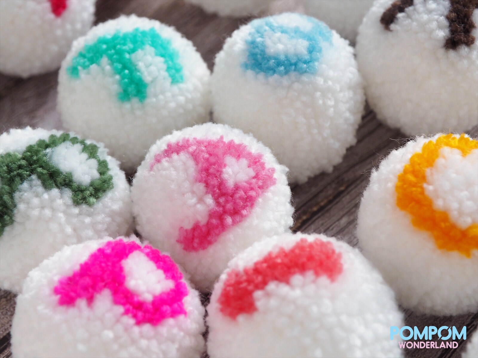 26 English Alphabet Pompoms PDF Instant Download Pompom Letters All in