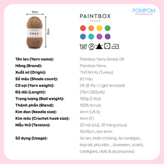 Paintbox Yarns Cotton DK 10 Ball Color Pack Designer Picks, LoveCrafts