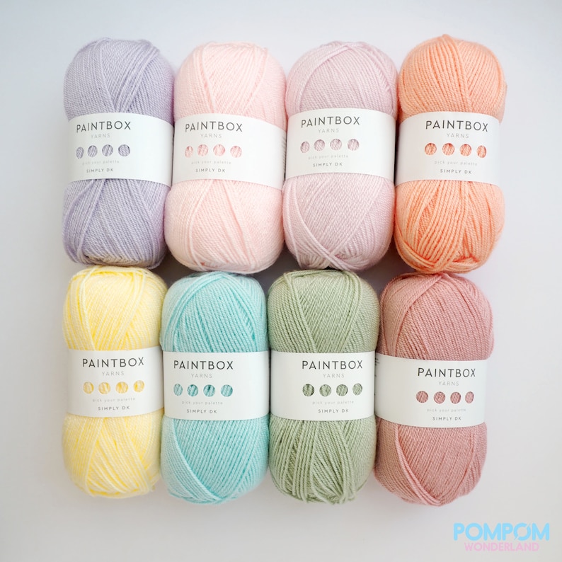 Paintbox Yarns Simply DK Pastel Tone Acrylic Yarns Etsy UK