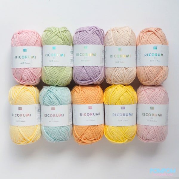 Creative Ricorumi Cotton Yarn DK 25gr (Pastel Tone)