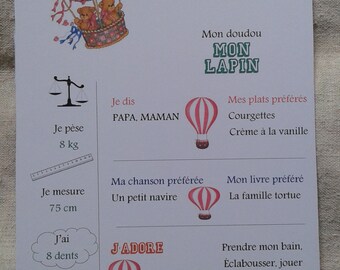 cartão de anedota para um aniversário, menino de balão de ar quente, personalizável