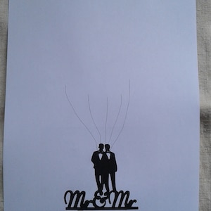 arbre à empreintes, "couple Mr & Mr", pour un mariage, personnalisable