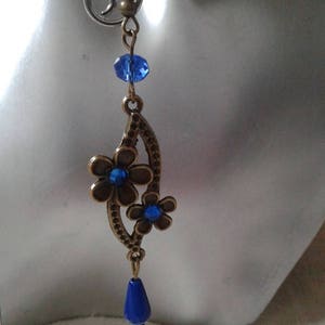 Blue Flower Earrings