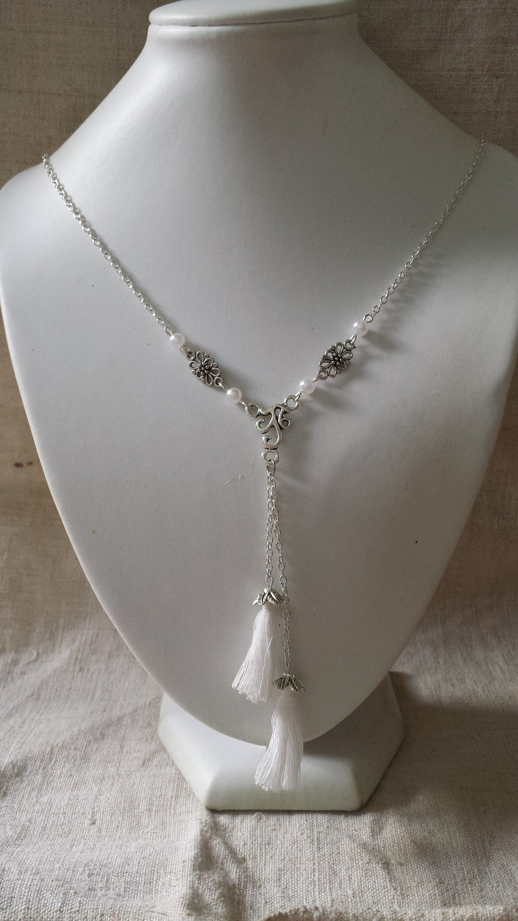 Collar conectores y pompones - Etsy España