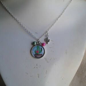 children's necklace "cactus"