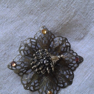 brooch "bronze hedgehog"