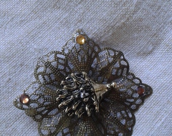 brooch "bronze hedgehog"