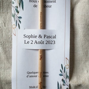 pencil to plant, thank you gift for your guests, customizable, 10 models available