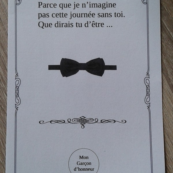 scratch card "groomsman request, 4 models to choose from, customizable