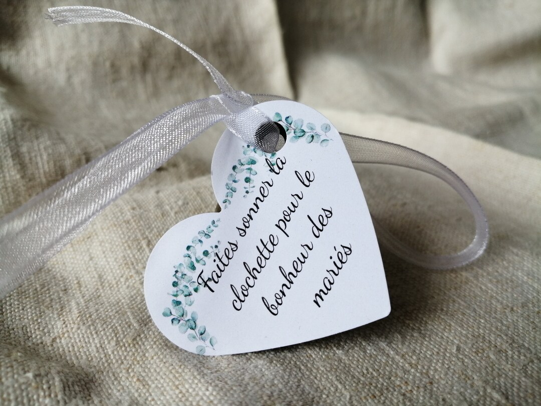 Guest Gift, Set of 10 Bells With Their Labels, Customizable, 15 Models ...