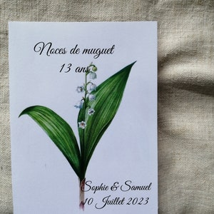 carte "anniversaire de mariage", personnalisable image 6