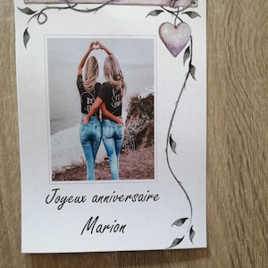 carte anniversaire, personnalisable, homme ou femme, 4 modèles au choix