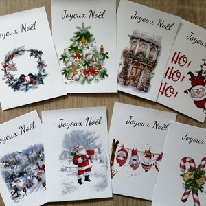 lot de 16 cartes de Noël,  à imprimer