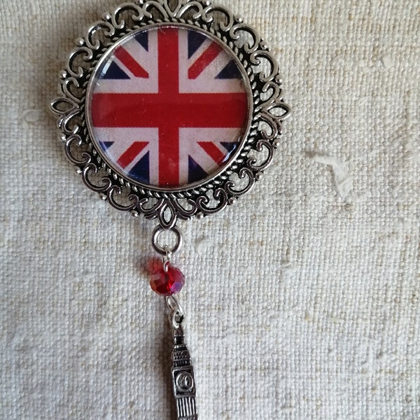 broche "drapeau d'Angleterre"