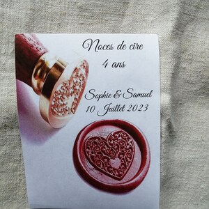 carte "anniversaire de mariage", personnalisable image 2