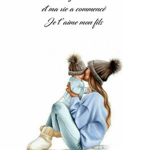 affiches "pére, mére, enfant", personnalisables