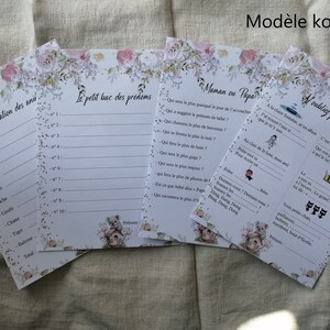 ACTION ou VERITE! Carte à gratter BABY Shower! personnalisé! Jeux fête  prénatale