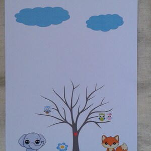 arbre à empreintes éléphant, pour baptême, babyshower, personnalisable