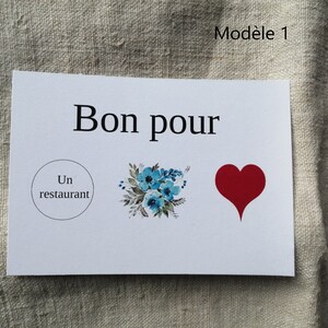 lot de 8 bons pour ..., à gratter, pour toute occasion, personnalisables