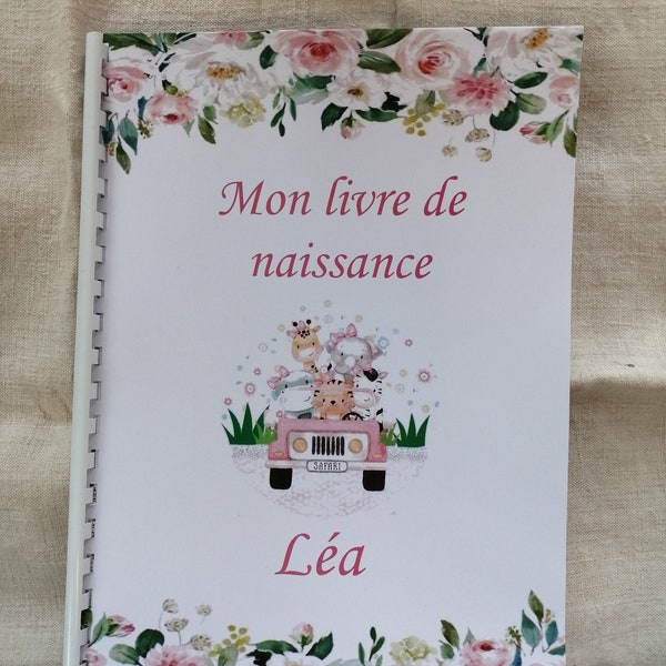 livre souvenir de la première année de bébé, personnalisable