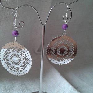 "nice round charm" earrings