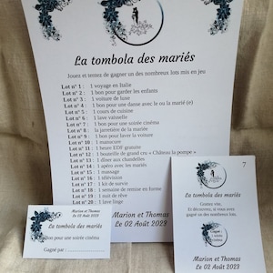 carte à gratter "jeu tombola des mariés", personnalisables, 10 modèles au choix image 8