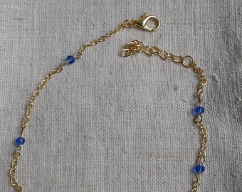 ankle chain "blue starfish"