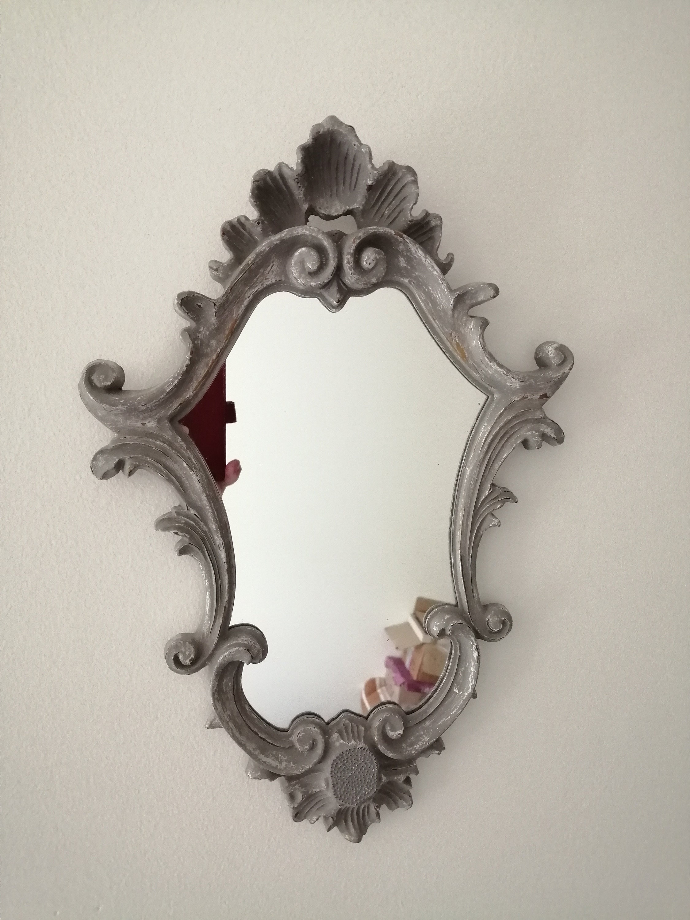 miroir salle de bain rectangle 60x80cm - encadrement en aluminium - hob 60