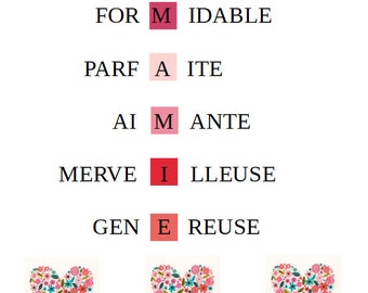 Anpassbare "Oma, Herrin, Mama, Patin, Nanny, Tata" Poster, Ihre Wahl