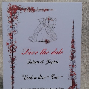 Gratta e vinci "save the date", abito da sposa e completo, personalizzabile