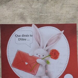 carte à gratter lapin "tu vas être papi"