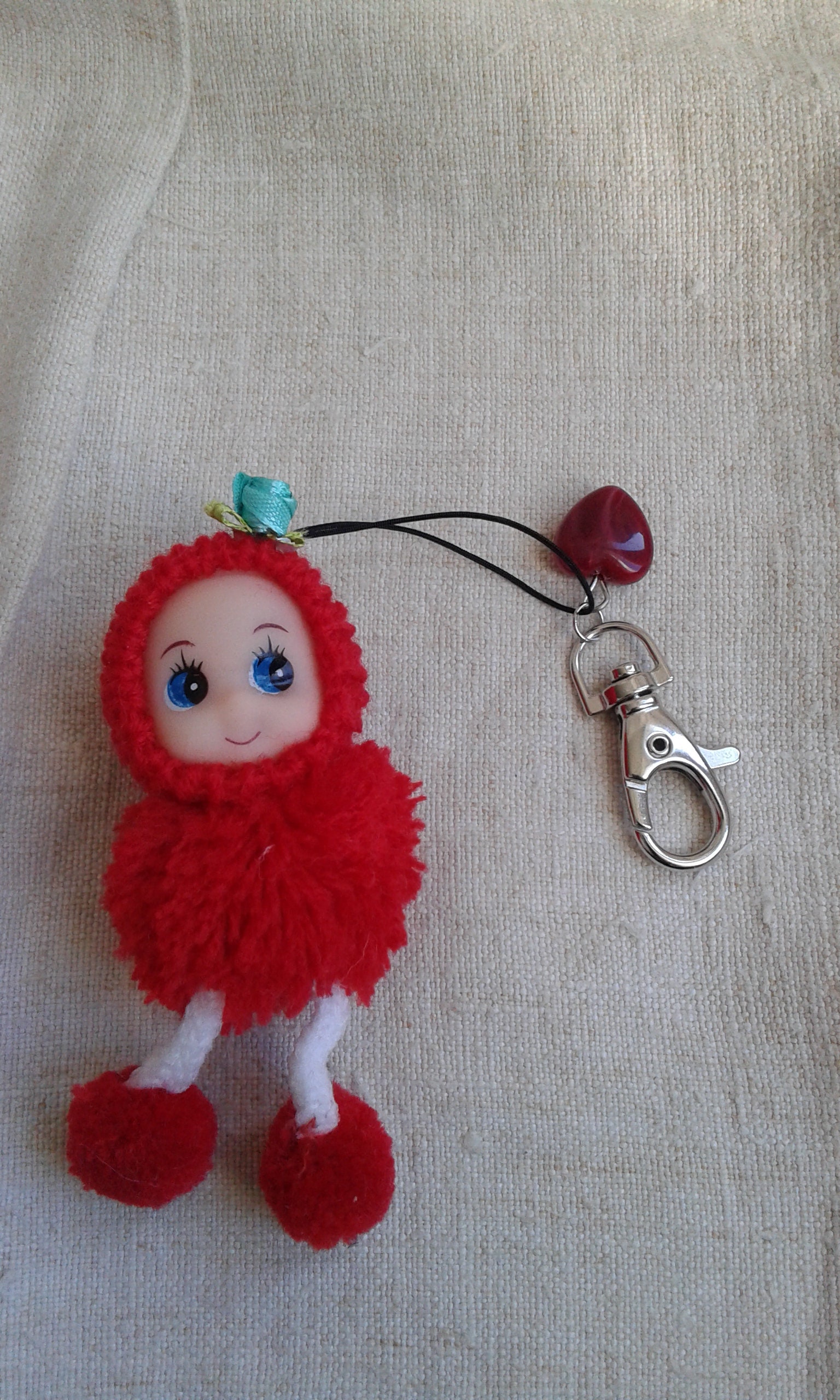 Fdit porte-clés de mini poupée 12 pièces fille poupée porte-clés