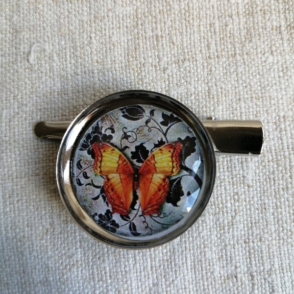 broche - barrette "papillon"