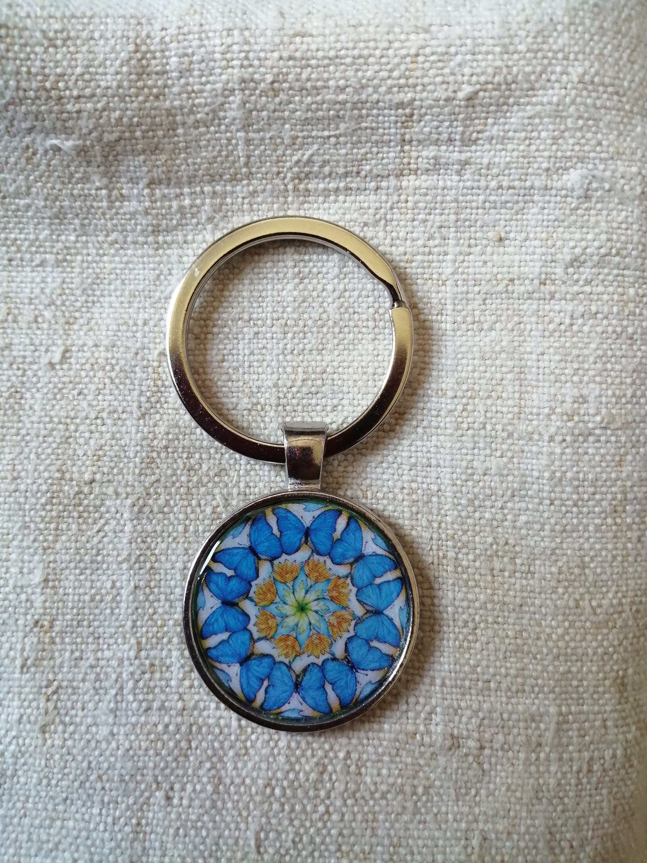 porta-chaves "mandalas borboleta"