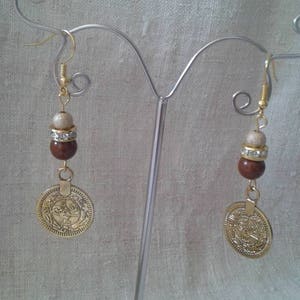 Orecchini &quot;cesellati camera d&#39;oro&quot;