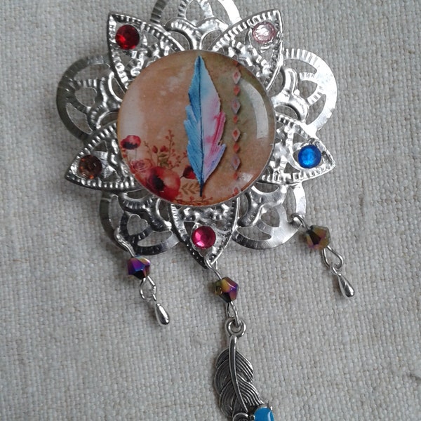 broche "plume"