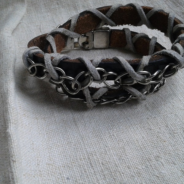 bracelet cordon cuir