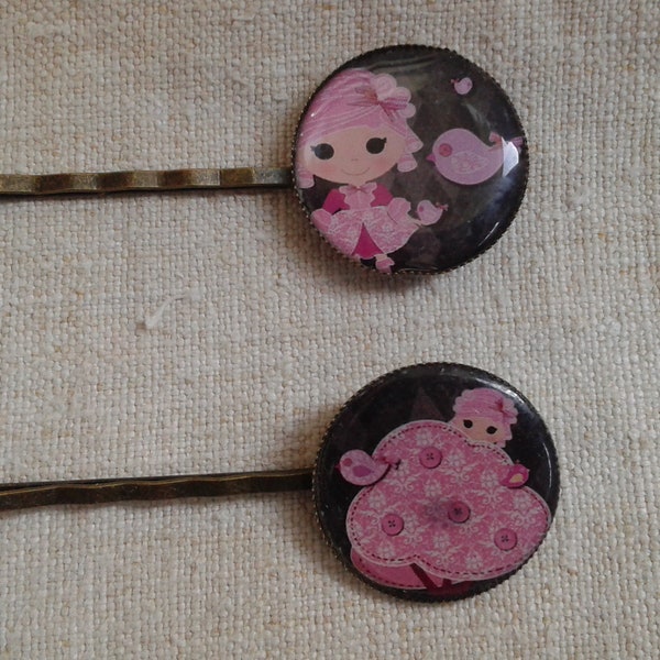 lot de 2 barrettes "petite fille"