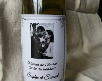 label for bottle, wedding, birthday, customizable
