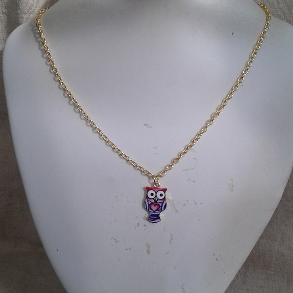 collier enfant "hibou"