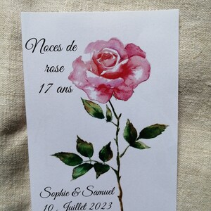 carte "anniversaire de mariage", personnalisable image 5