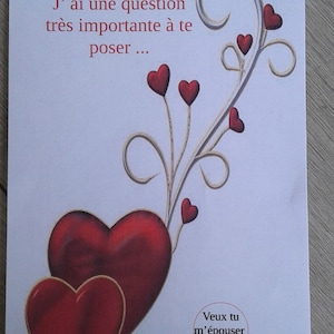 carte à gratter "veux tu m'épouser ?", personnalisables, 4 modèles au choix