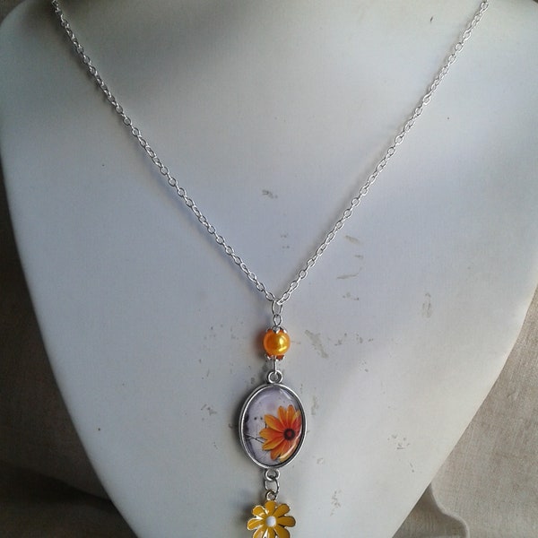 collier "fleur jaune"